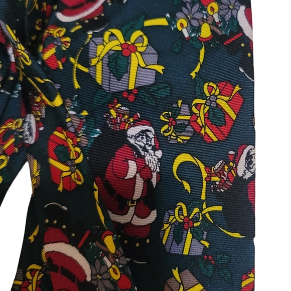 CC Hughes Silk Holiday Christmas Santa Tie - Picture 4 of 5